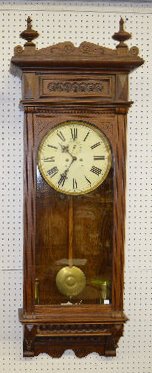 Waterbury Regulator "No. 54" 2 Weight Clock — Antique Clocks Price Guide