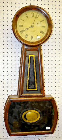Howard &amp; Davis Wt. Driven Banjo No. 4 Clock — Antique Clocks Price Guide