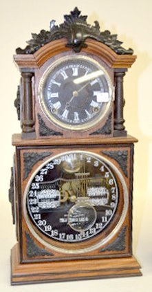 Ithaca No. 3 1/2 Parlor Calendar Clock — Antique Clocks Price Guide