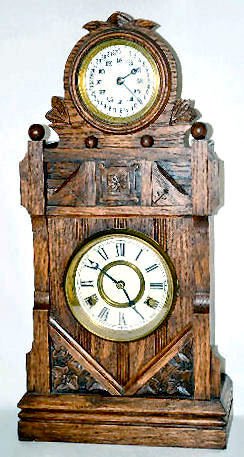 Jerome &amp; Co. Cabinet No. 4 Calendar Clock — Antique Clocks Price Guide