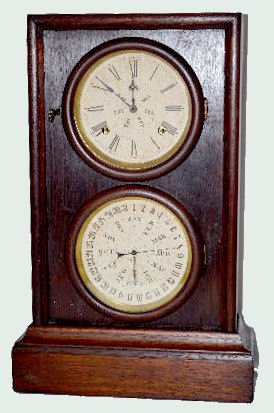 L.F.W.W. Carter Double Dial Calendar Clock — Antique Clocks Price Guide