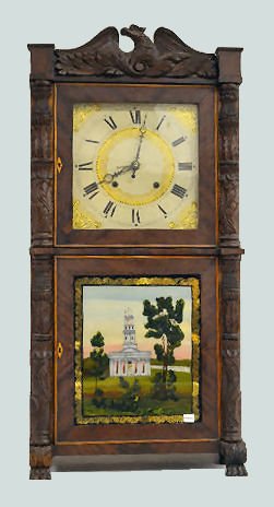 Henry Terry Wood Works American Shelf Clock — Antique Clocks Price Guide