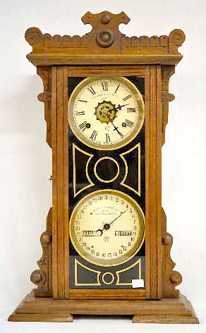 Walnut Waterbury Calendar No. 44 Clock — Antique Clocks Price Guide