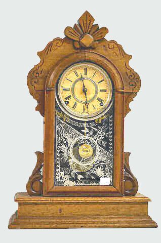 Kroeber Walnut "Florida" Kitchen Clock — Antique Clocks Price Guide