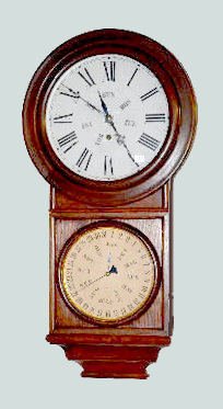 Welch Spring &amp; Co. Round Top Calendar No. 4 Clock — Antique Clocks Price Guide