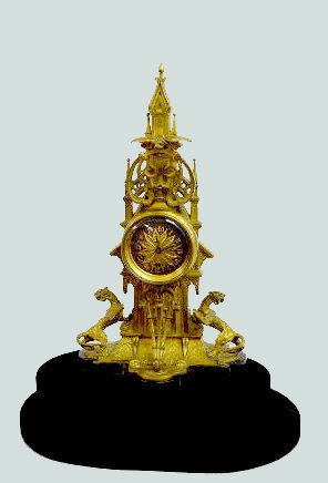 French Bronze Architectural Clock Tower Clock — Antique Clocks Price Guide