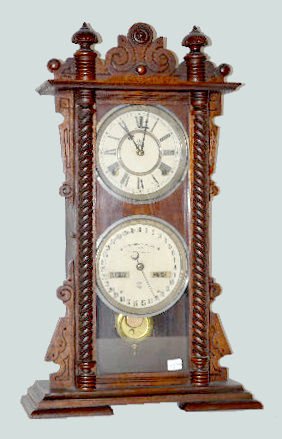 Waterbury Oak Calendar No. 40 Clock — Antique Clocks Price Guide
