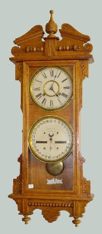 Waterbury Double Dial Calendar No. 33 Clock — Antique Clocks Price Guide