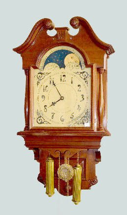 Seth Thomas Walnut "Lunar" Wall Clock — Antique Clocks Price Guide