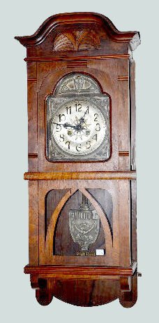 German Art Deco Hanging Box Clock — Antique Clocks Price Guide