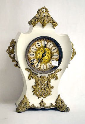 Kroeber "The Conde" Metal Case Shelf Clock — Antique Clocks Price Guide