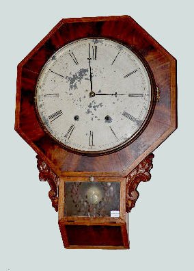 Terhune &amp; Botsford Drop Octagon Wall Clock — Antique Clocks Price Guide