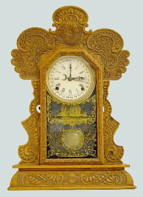 Ingraham Oak "Gila" Kitchen Calendar Clock — Antique Clocks Price Guide