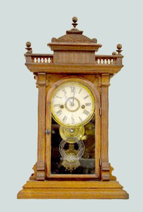 Welch Black Walnut "Scalchi" Shelf Clock — Antique Clocks Price Guide