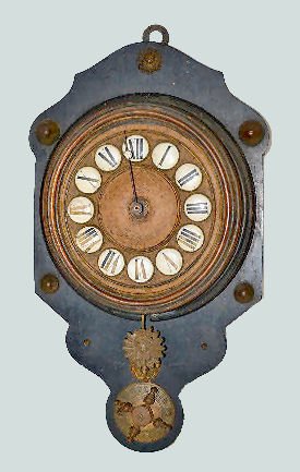French Chain Driven Wooden Wall Clock — Antique Clocks Price Guide