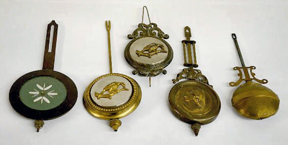 5 Decorative Antique Clock Pendulums — Antique Clocks Price Guide