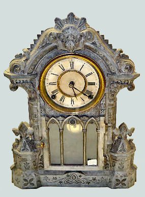 Kroeber "Eureka V.P." Metal Front Shelf Clock — Antique Clocks Price Guide