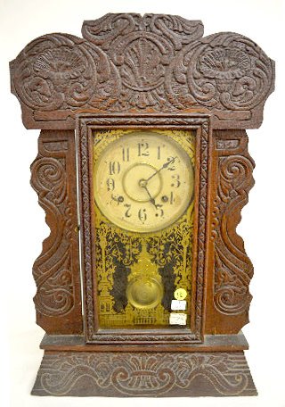 New Haven Merchant Line B Oak Kitchen Clock — Antique Clocks Price Guide