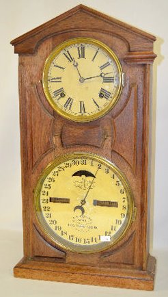 Ithaca No. 7 Shelf Cottage Calendar Clock — Antique Clocks Price Guide