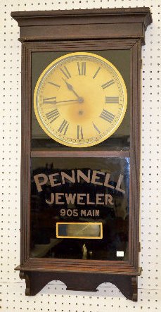 Sessions "Regulator No. 2" Oak Advertising Clock — Antique Clocks Price Guide