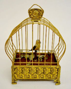 Antique German Automated Bird in Cage — Antique Clocks Price Guide