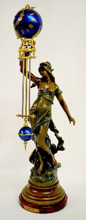 Copy of A. Moreau "Nereide" Lady Ball Clock — Antique Clocks Price Guide