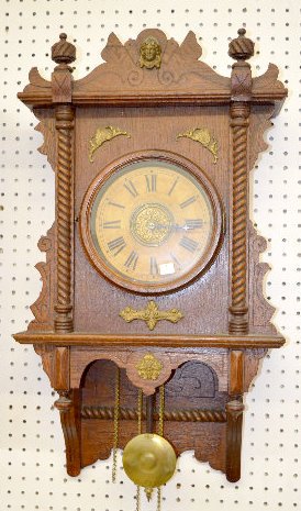 Waterbury "Study" Oak Wall Clock — Antique Clocks Price Guide