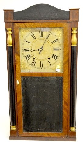 Orton, Preston &amp; Co. Wood Works Shelf Clock — Antique Clocks Price Guide