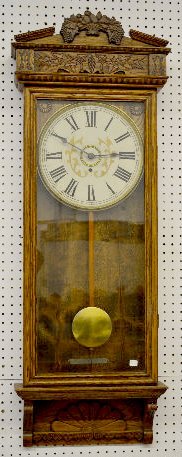 Gilbert "Defender" Oak Wall Clock — Antique Clocks Price Guide