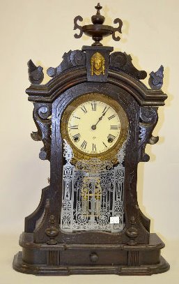 Ansonia "Monarch" Black Walnut Parlor Clock — Antique Clocks Price Guide