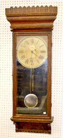 Gilbert "Defender" Oak 1wt Wall Clock — Antique Clocks Price Guide