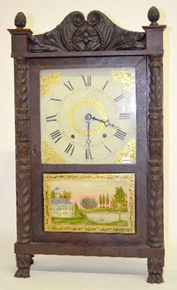George Mitchell Wood Works Shelf Clock, Paw Feet — Antique Clocks Price Guide
