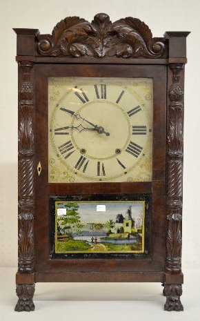 Riley &amp; Whiting Wood Works Shelf Clock — Antique Clocks Price Guide