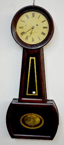 Howard &amp; Davis No. 2 Weight Driven Banjo Clock — Antique Clocks Price Guide