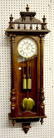 2 Weight Vienna Regulator Wall Clock — Antique Clocks Price Guide
