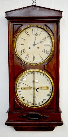 Ithaca Calendar Regulator No. 3 Hanging Clock — Antique Clocks Price Guide