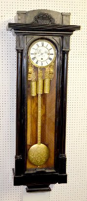 Alois Schebelik 30 Day Vienna Regulator Clock, 68" — Antique Clocks Price Guide