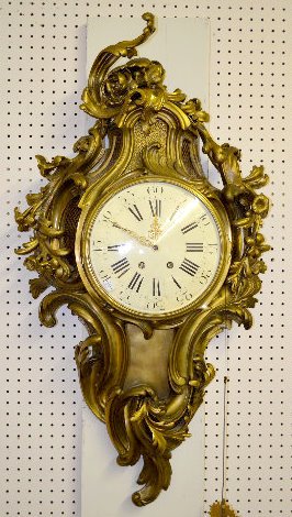 Massive French Bronze Cartel Wall Clock, 42" — Antique Clocks Price Guide