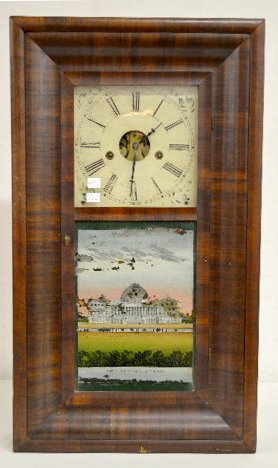 JC Brown Veneer OG Shelf Clock — Antique Clocks Price Guide