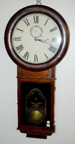 Gilbert No. 1 Weight Driven Wall Regulator Clock — Antique Clocks Price Guide