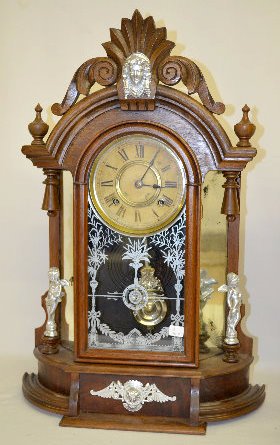 Ansonia "Triumph" Mirror Side Parlor Clock — Antique Clocks Price Guide