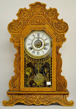 Waterbury "Festus" Oak Kitchen Clock — Antique Clocks Price Guide