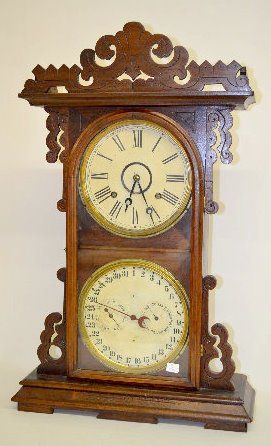 E. N. Welch "Arditi" Walnut Calendar Clock — Antique Clocks Price Guide