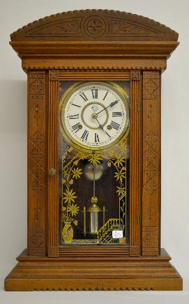 New Haven "Ganges" Weight Driven Kitchen Clock — Antique Clocks Price Guide
