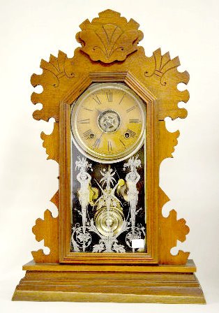 Ansonia "Beaver" Walnut Kitchen Clock — Antique Clocks Price Guide