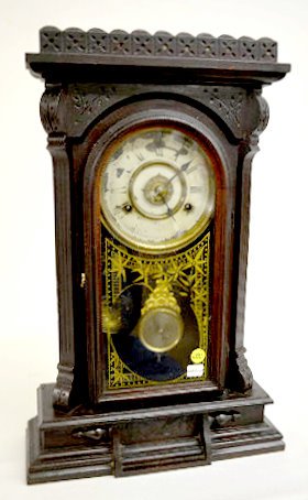 New Haven "No. 512" Walnut Kitchen Clock — Antique Clocks Price Guide