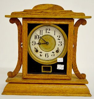 Ingraham "Kitchenette No. 1" Oak Shelf Clock — Antique Clocks Price Guide