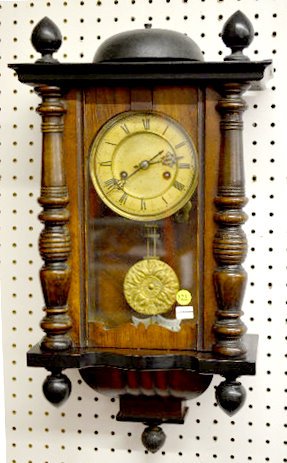 German Bell-Top Wall Clock — Antique Clocks Price Guide