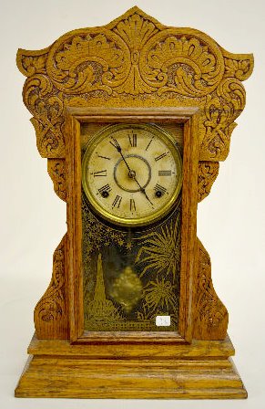 Gilbert "Capitol No. 45" Oak Kitchen Clock — Antique Clocks Price Guide
