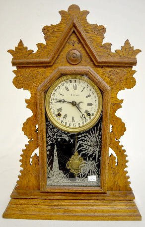 Ingraham "World" Oak Calendar Clock — Antique Clocks Price Guide